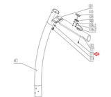 Horizon Tempo Fitness Livestrong Treadmill Flat Washer 5.0x13.0x1 020469-A-hydrafitnessparts