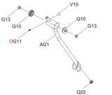 Horizon Vision Fitness Livestrong Elliptical Settle Screw M4x0.7Px8L 1000102774-hydrafitnessparts
