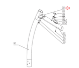 Horizon Vision Fitness Livestrong Treadmill Left Inner Arm Rest Cover 1000101816-hydrafitnessparts