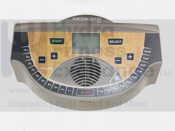 Horizon t805 Treadmill Limited Series Display Console 016196-Z-hydrafitnessparts