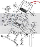 Icon Health & Fitness, Inc. Display Console Panel 376896 Works with NordicTrack Elite 7700 831.249377 Treadmill-hydrafitnessparts