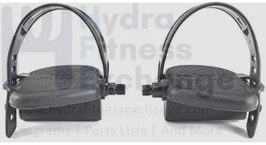 Icon Health & Fitness, Inc. Upright Recumbent Bike Pedal Set 1/2