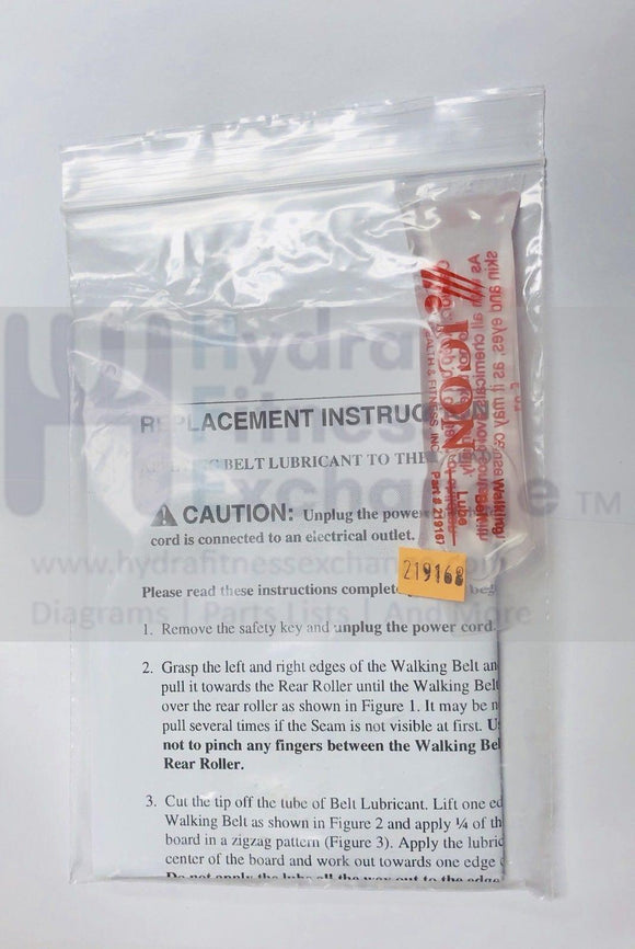 Icon Health & Fitness Lube 100% Silicone Lubricant Treadmill Lifespan OEM 219168-hydrafitnessparts