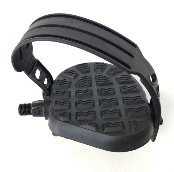 Icon Slim Cycle Recumbent Bike Right Foot Pedal with Strap 1/2