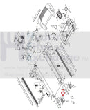 Image NordicTrack Proform 545s 831.294252 Treadmill Left Foot End Cap Black 199750-hydrafitnessparts