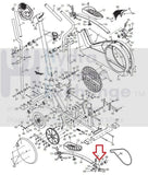 Image NordicTrack Proform Elliptical Rear Flex Left Spring Arm Bracket 197794-hydrafitnessparts