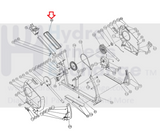 Inspire Fitness Cardio Strider CS2 Elliptical Seat Rail Lip Cover RC800-801-009-hydrafitnessparts