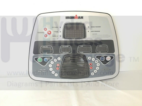Ironman Fitness 220T Treadmill Display Console Panel TR9020-hydrafitnessparts
