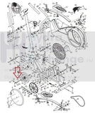 JumpKing Epic HealthRider Image Proform Weslo Elliptical Flywheel Axle 183659-hydrafitnessparts