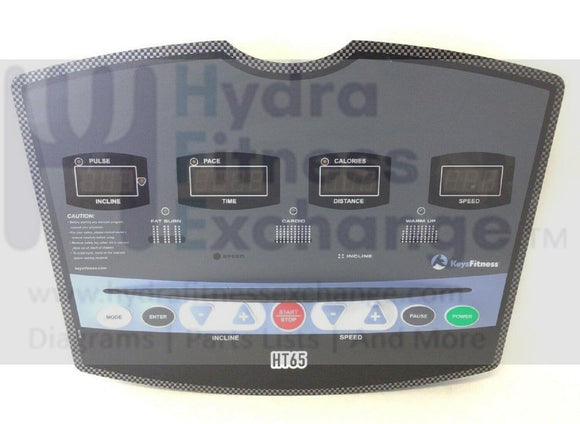 Keys Fitness HealthTrainer Treadmill Display Console Panel 423-00016 or 07-0087-hydrafitnessparts