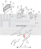 Keys Fitness HealthTrainer Treadmill incline Speed Switch Wire Harness 413-00023-hydrafitnessparts