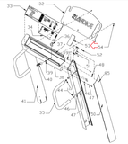 Landice 50 60 Series Trainers Treadmill Right White Control Panel Endcap 70246-hydrafitnessparts