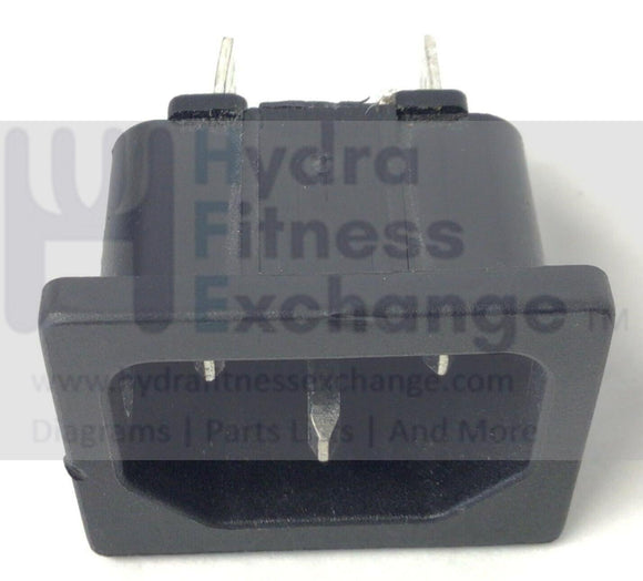 Landice 80 Series L7 L8 L9 Treadmill Power Cord Entry Input Socket 70532-hydrafitnessparts