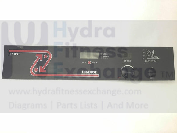 Landice 8700 Sprint 8700 LTD Treadmill Display Panel Touch Pad Membrane-hydrafitnessparts