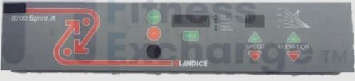 Landice 8700 Sprint Treadmill Display Console Electronics Overlay & Electronic Board-hydrafitnessparts