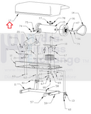 Landice 8700 Treadmill Motor Hood Shroud Cover 70044-hydrafitnessparts