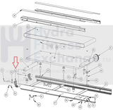 Landice L7 Cardio Trainer 70 80 Series Treadmill Right Rear EndCap 70578-hydrafitnessparts