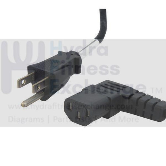 Landice L7 L8 L9 Treadmill AC Power Supply Line Cord Right Angle Plug In-hydrafitnessparts