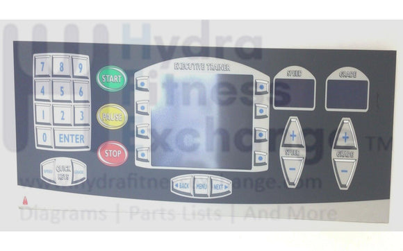 Landice Treadmill Display Overlay Membrane & Electronics Board 70568 & 70567-hydrafitnessparts