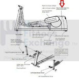 Life Fitness 90X-XXXX-01 (XTA) Elliptical Rear Shroud Assembly AK62-00223-0000-hydrafitnessparts