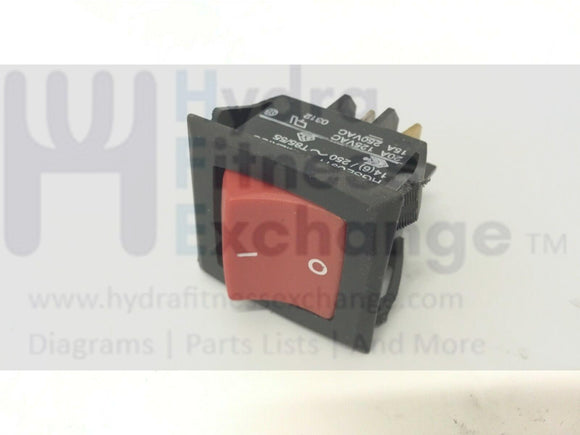 Life Fitness 93T 95T 97T Treadmill On Off Power Switch 0017-00032-0198-hydrafitnessparts
