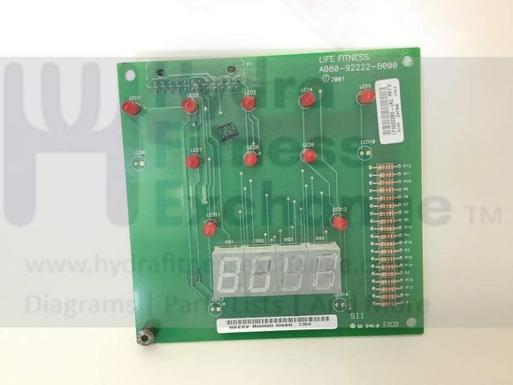 Life Fitness 95Ci 95Ri Upright Bike Console Electronic Board B084-92222-B000 or A080-92222-B000-hydrafitnessparts