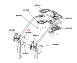 Life Fitness 95PS ALLXX-XX03RF Recumbent Bike Left Cover Rear Handlebar 9269100-hydrafitnessparts
