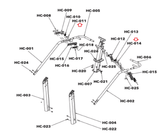 Life Fitness 95PS Retro Stepper Powermill Button Replacement Kit GK98-00002-0000-hydrafitnessparts