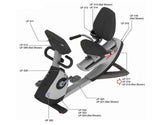 Life Fitness 95R PCSR Recumbent Bike Rear Shroud Decal AK66-00045-0004-hydrafitnessparts