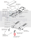Life Fitness 997T Treadmill Right Rear Roller Guard 0K58-01391-0001-hydrafitnessparts