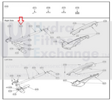 Life Fitness Arc Trainer 770AT 625AT Elliptical Right Side Handle 770AT-204-hydrafitnessparts