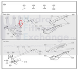 Life Fitness Arc Trainer Elliptical Right Side Handle Inside Cover 770at-313-hydrafitnessparts