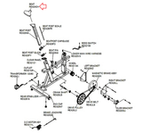 Life Fitness C15 - C15-0000-01 C1.5 Stationary Bike Seat Bottom Pad REX2ADH-hydrafitnessparts