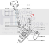 Life Fitness C3 C1 C1.5 C3.5 Upright Bike Seat Adjustment Knob REX20N8-hydrafitnessparts