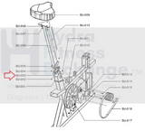 Life Fitness C3 C1 C1.5 C3.5 Upright Bike Seat Post Bottom Spacer REX20FY-hydrafitnessparts