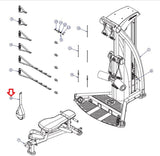 Life Fitness CM Fit 1.0 LFG G5 LFG-Cable Home Gym Handle Foot Strap LEA7745801 or 7745801-hydrafitnessparts