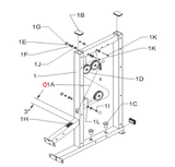 Life Fitness Club Series Prone Leg Curl Strength System Tension Cable 6968201-hydrafitnessparts