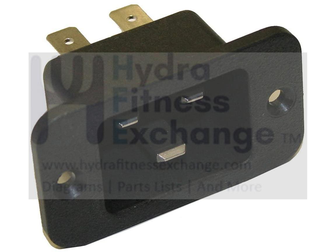 Life Fitness Commercial Treadmill Power Cord Entry Input Socket 0017-0 ...