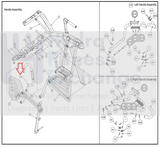 Life Fitness Cybex Arc Trainer Elliptical Left Side Handlebar Assembly 770ATK006-hydrafitnessparts