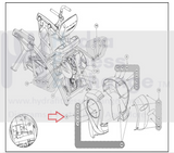 Life Fitness Cybex Arc Trainer Elliptical Right Rear Shroud Cover 750AK022-hydrafitnessparts