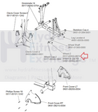 Life Fitness Cybex Elliptical Transport Wheel 0017-00042-0674-hydrafitnessparts
