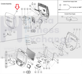 Life Fitness Cybex Go Arc Trainer Elliptical Display Console Back Cover 770A-326-hydrafitnessparts
