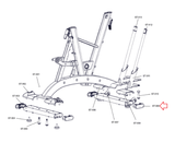 Life Fitness Cybex IC7 Stationary Bike Foot Stabilizer End Cap 140-03-00001-01-hydrafitnessparts