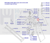 Life Fitness Cybex Rowers Connecting Cable Wire Harness 0K106-11070-0000-hydrafitnessparts