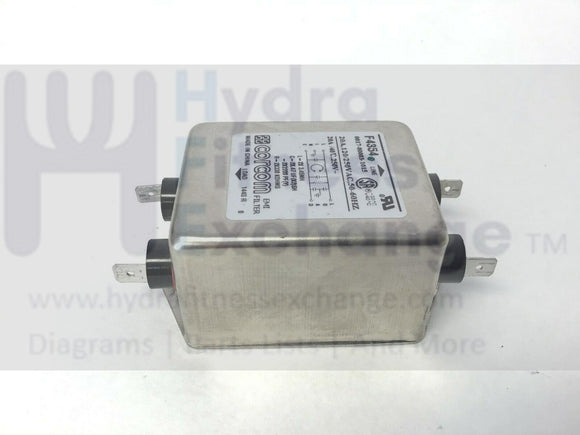 Life Fitness Cybex Treadmill EMI Line Filter 20A 0017-00003-1015-hydrafitnessparts