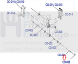 Life Fitness E1-XXXX-0105 E3-XXXX-0105 Elliptical End Cap REX3E98-hydrafitnessparts