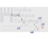 Life Fitness E1-XXXX-0105 E3-XXXX-0105 Elliptical Idler End Cap REX3E9C-hydrafitnessparts