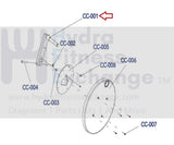 Life Fitness E3 E1 E5 X1 X5 X7 X8 Elliptical Crank Arm REX2LL2-hydrafitnessparts
