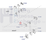 Life Fitness E3-XX00-0105 Elliptical Arm Frame In Screw Cover REX3HP1-hydrafitnessparts