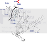 Life Fitness E5-XXXX-0105 X5 X7 X8 Elliptical Pulley Drive Belt 52" REX2LME-hydrafitnessparts